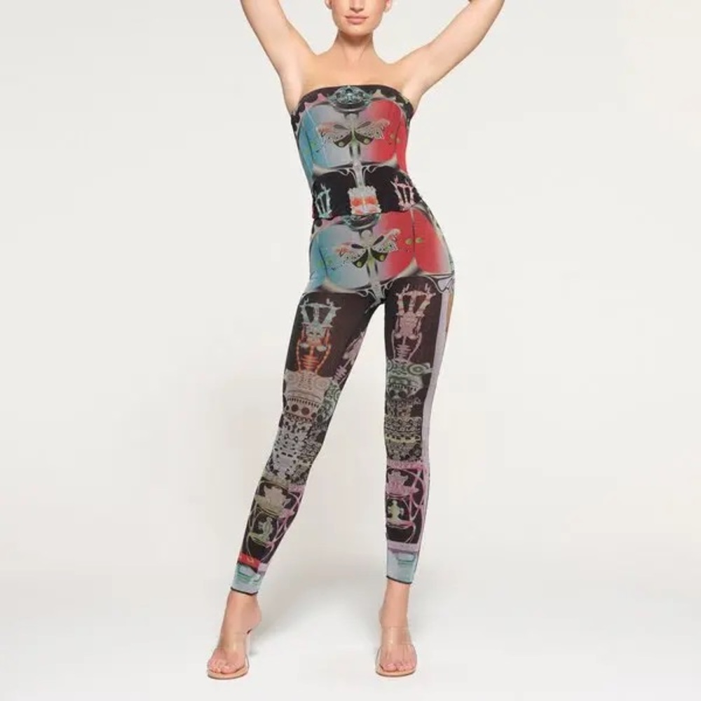 Skims Summer Mesh Orchid Cabinet Leggings - Picture 10 of 11